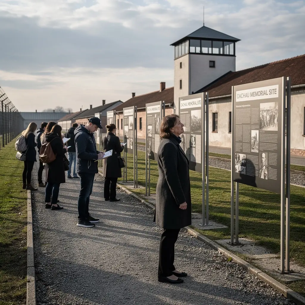 Eine charmante Dorfstraße, gesäumt von traditionellen Fachwerkhäusern und blühenden Gärten.